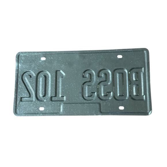 Boss Mustang 102 Illinois License Plate Nov 1992 Sticker Automobile Tags ALPCA - Picture 2 of 2